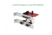 CẠC PCI Express -> 2 COM 9 + COM 25 UNITEK - Y7508